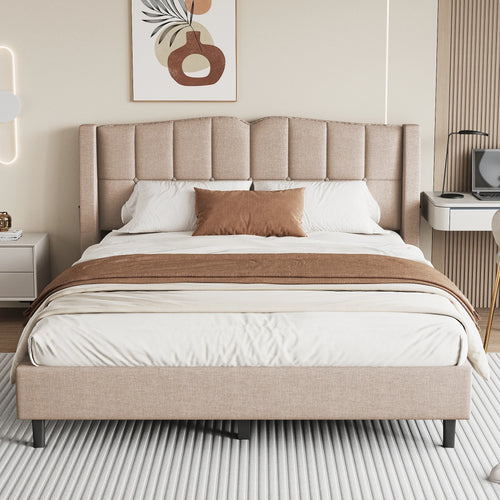 lit avec sommier à lattes design unique et rangement intégré