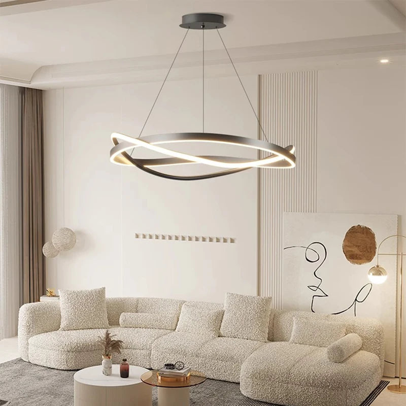 lustre led moderne pour éclairage intérieur suspension plafonnier