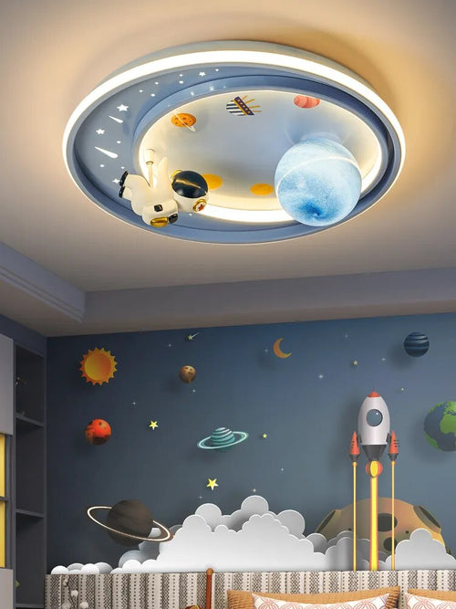 Plafonnier dessin Astros planète ventouse
