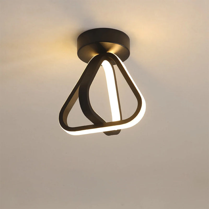 plafonnier led moderne triangle éclairage intérieur lustre