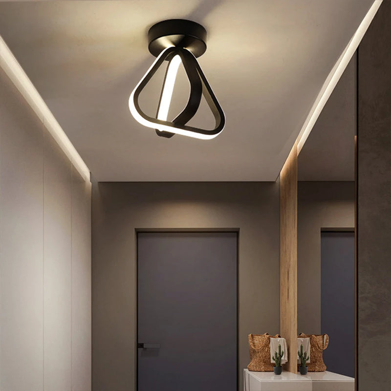 plafonnier led moderne triangle éclairage intérieur lustre