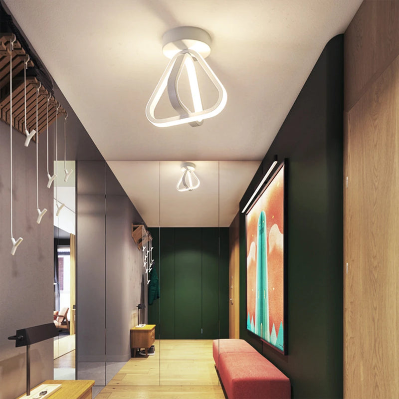 plafonnier led moderne triangle éclairage intérieur lustre