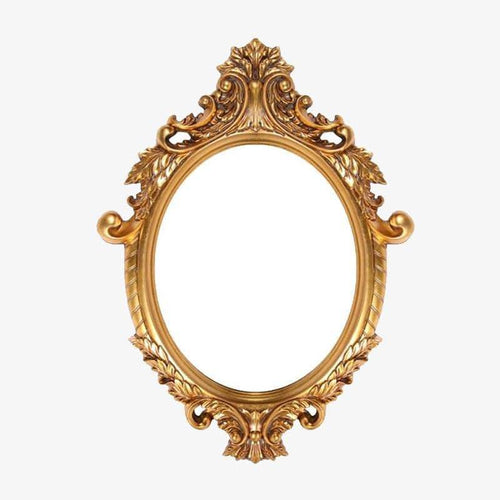 Miroir mural rétro doré style baroque