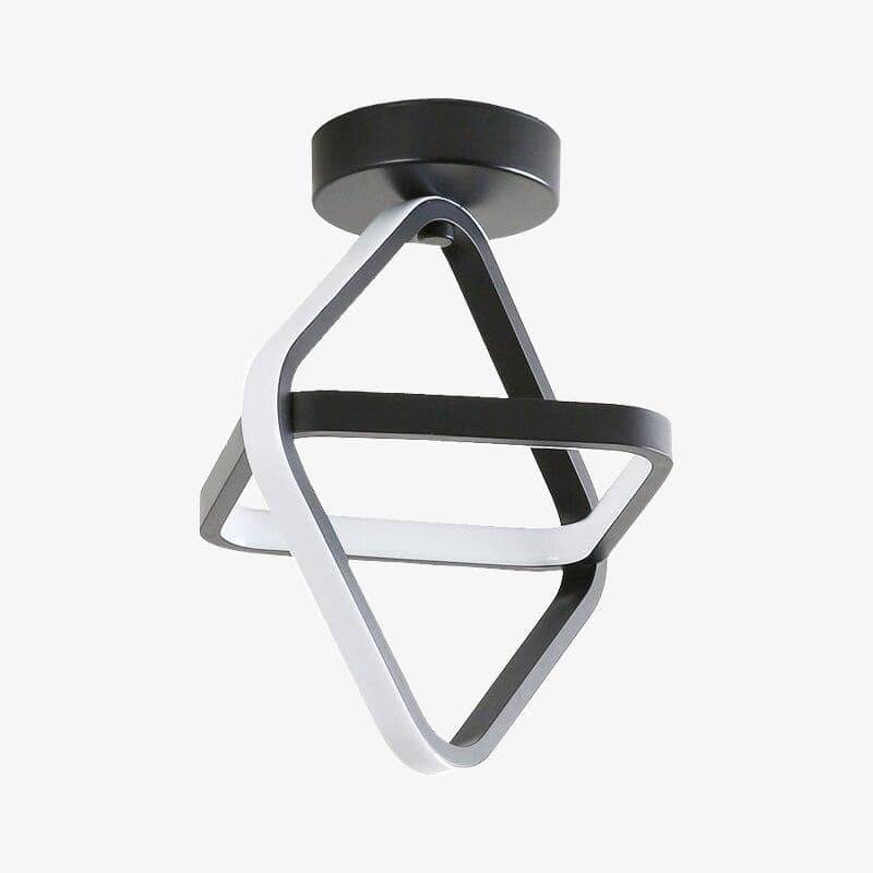 Plafonnier design à LED avec anneau en métal Balcony