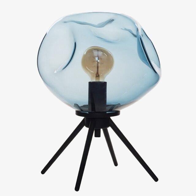 Lampe à poser design LED en verre soufflé Glass