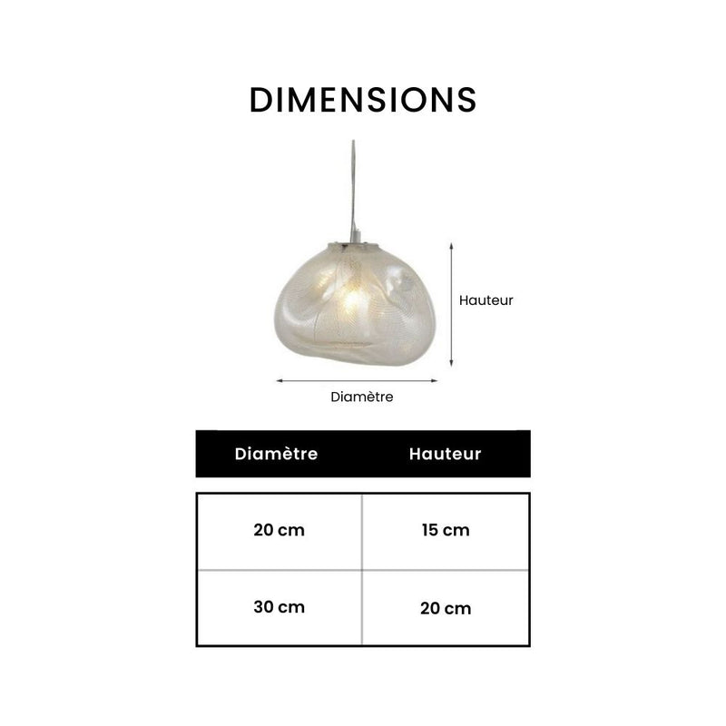 Suspension design en verre déformé Marsden