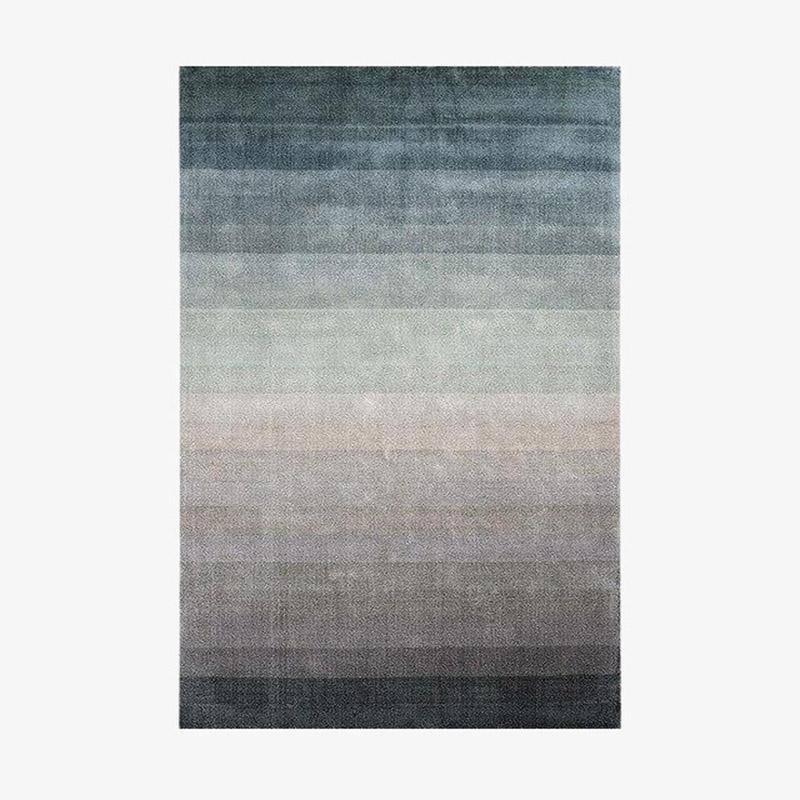 Tapis rectangle moderne coloré style Randerup bleu