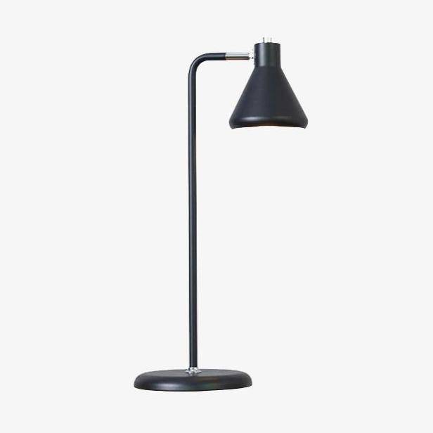 Lampe à poser design à LED avec tube en métal coloré et forme triangulaire Light