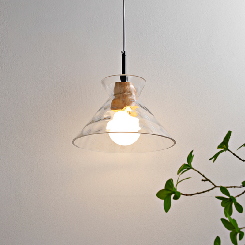 Suspension moderne avec abat-jour en verre Dante