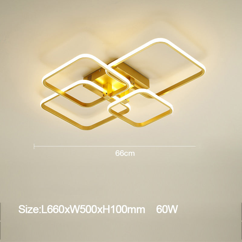 Plafonnier design avec multiple LED lumineux Vexler