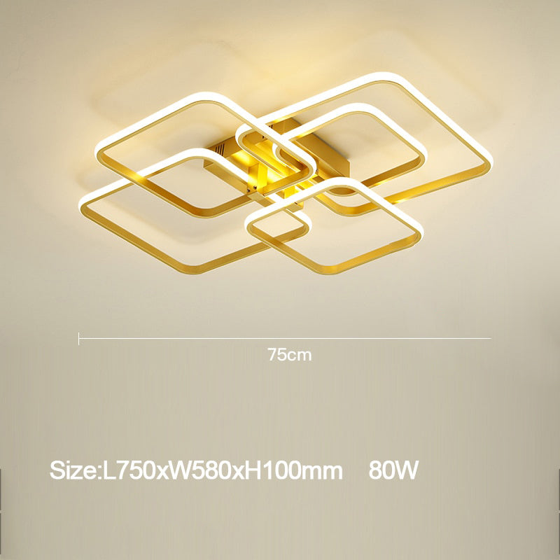 Plafonnier design avec multiple LED lumineux Vexler