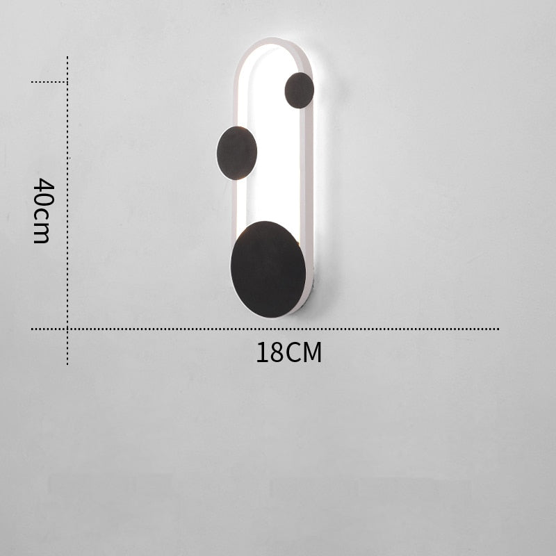 Applique murale moderne LED arrondie Scone