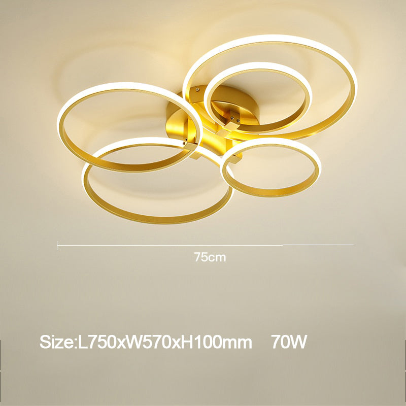 Plafonnier design avec multiple LED lumineux Vexler