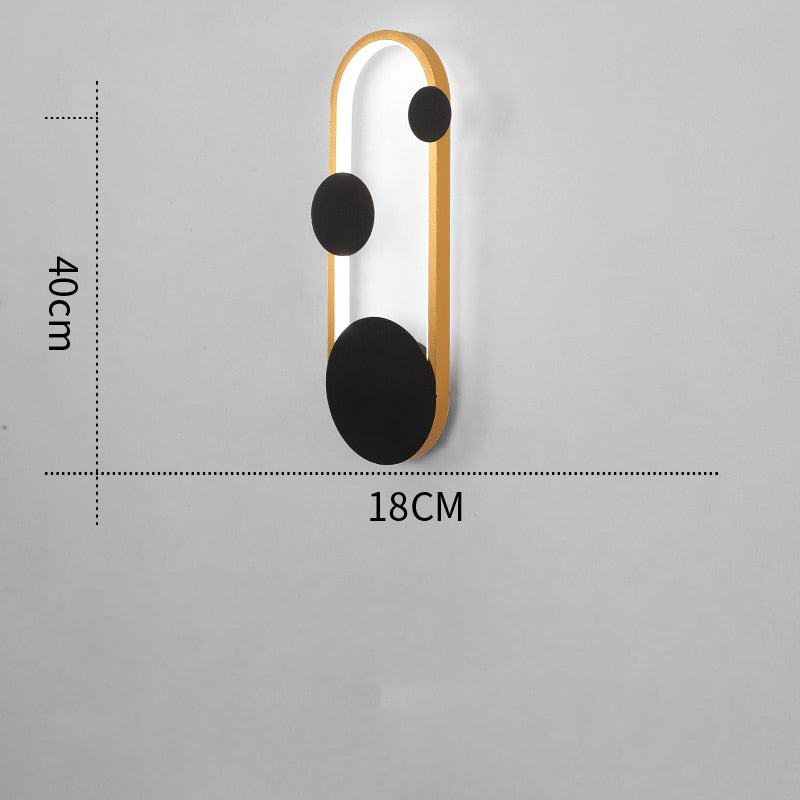 Applique murale moderne LED arrondie Scone