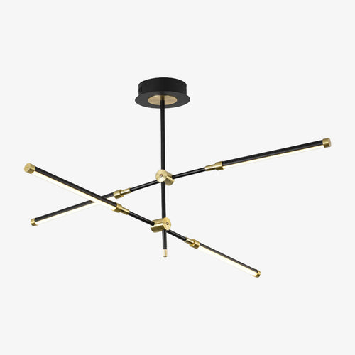 Lustre moderne LED avec lampes rectangulaires Wayna
