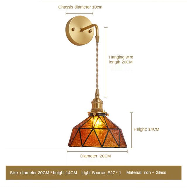 Suspension moderne LED avec des triangles en verre Ione