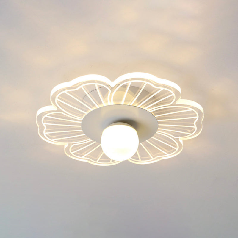 Plafonnier moderne LED en forme de fleur Majesty
