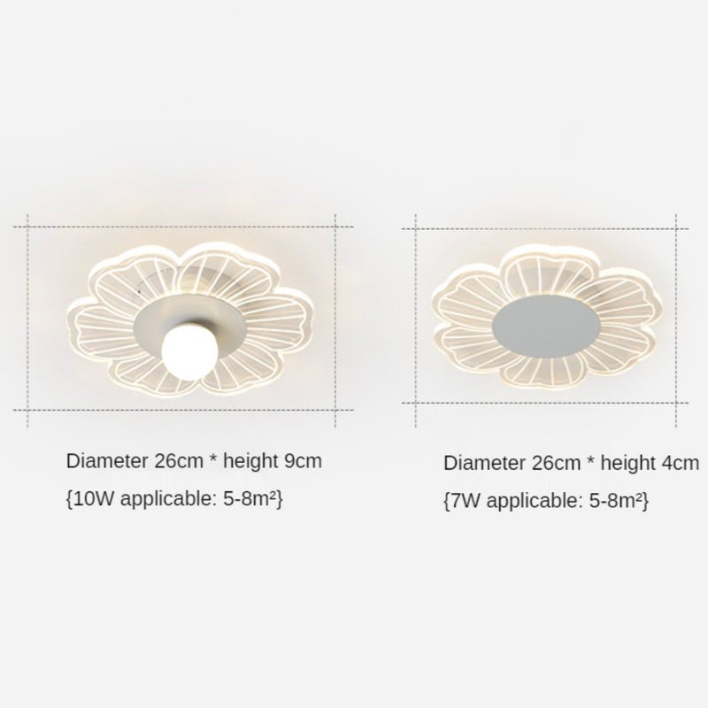 Plafonnier moderne LED en forme de fleur Majesty