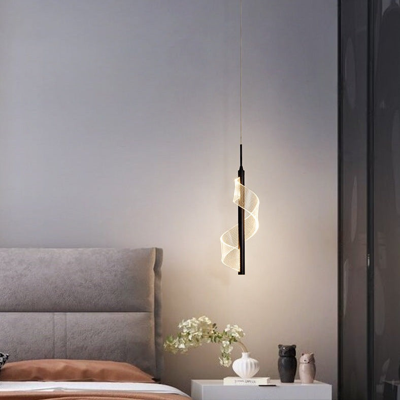 Suspension design LED minimaliste avec lumière ondulé Steal