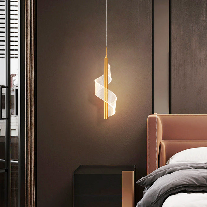 Suspension design LED minimaliste avec lumière ondulé Steal