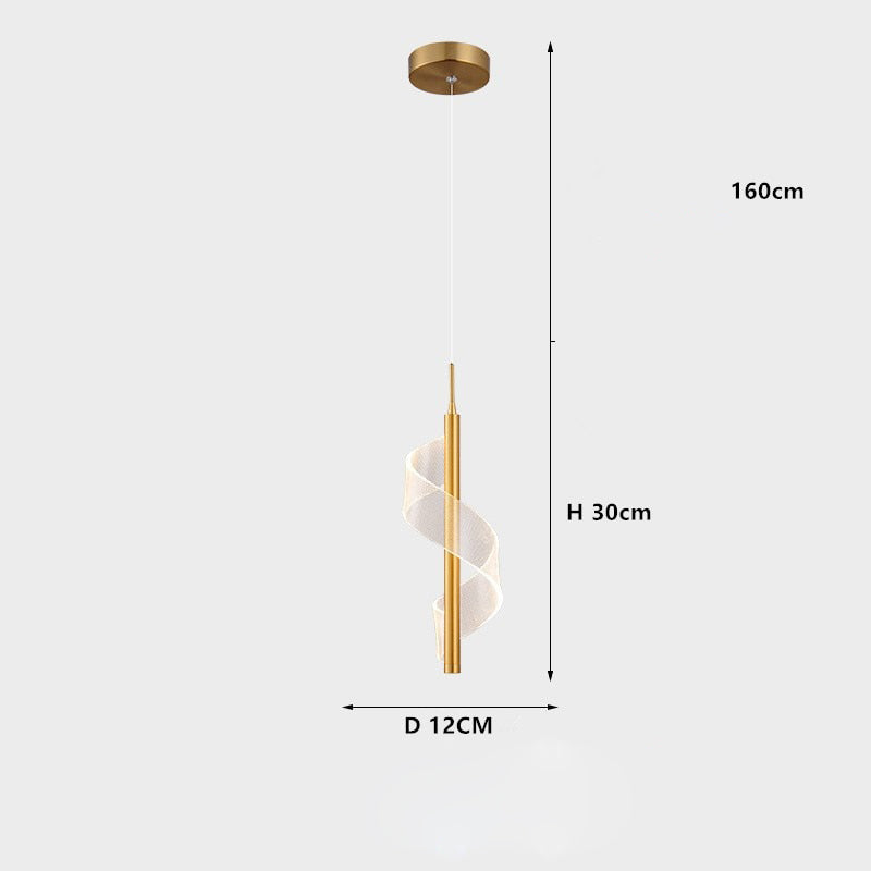 Suspension design LED minimaliste avec lumière ondulé Steal