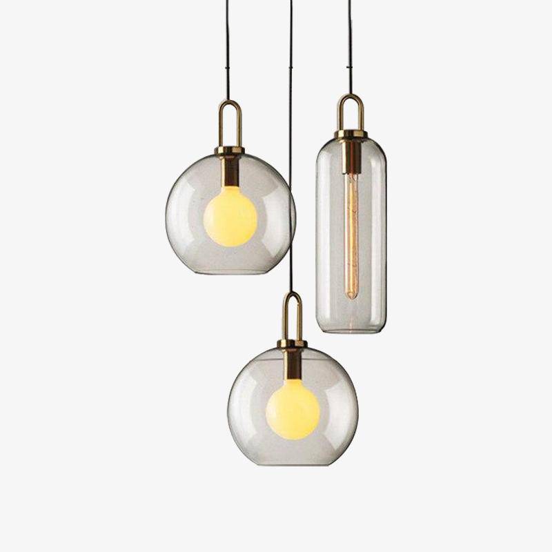 Suspension design en verre de plusieurs formes Loft