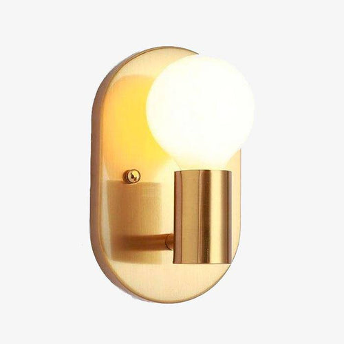 Applique murale dorée à LED Copper