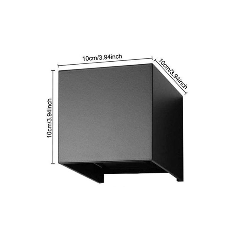 Applique murale en aluminium cubique Corridor