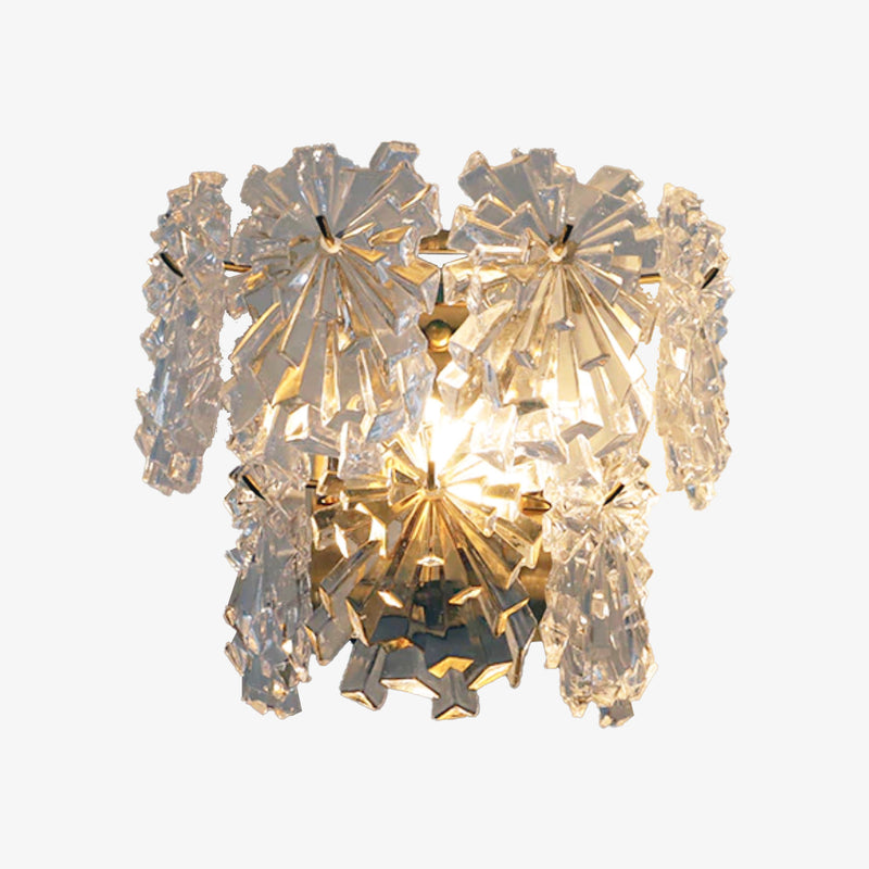 Applique murale moderne avec fleurs en verre luxury Dynnah