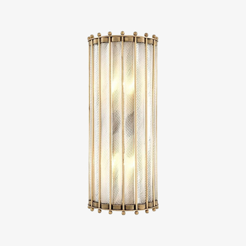 Applique murale moderne cylindrique en verre luxury Mylia