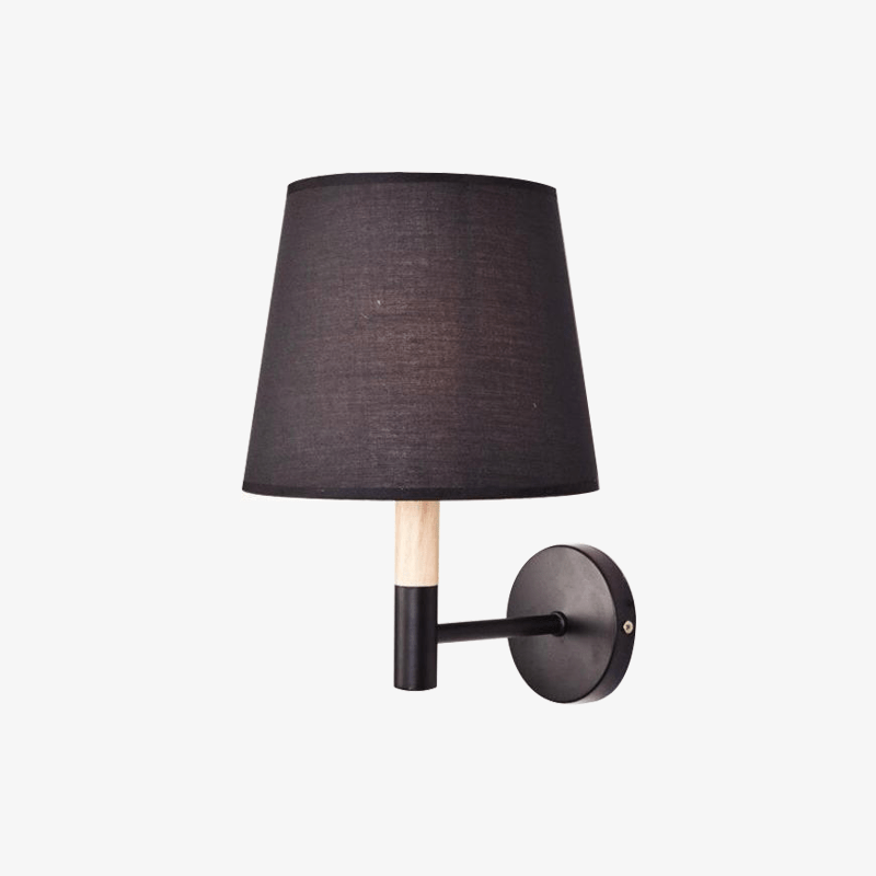 Applique murale moderne LED avec abat-jour triangle en tissu