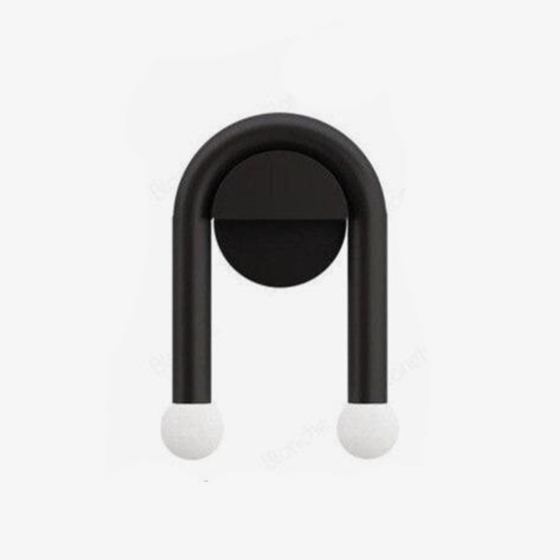 Applique murale moderne LED noire double lighty