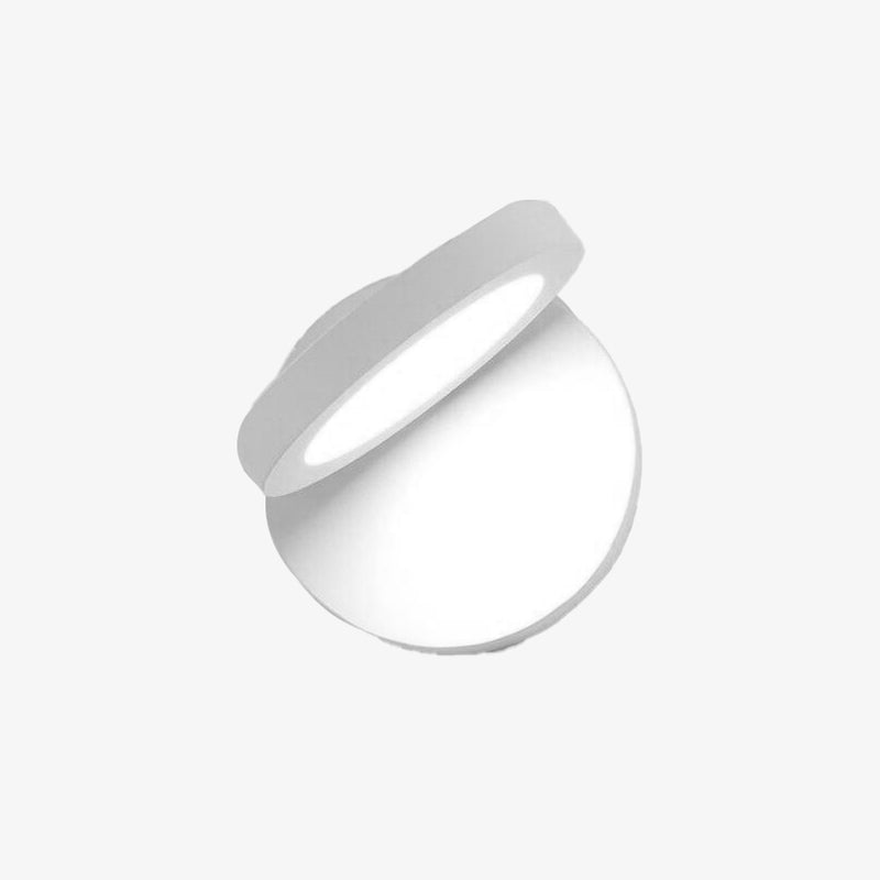 Applique murale moderne LED style poudrier en métal Clover