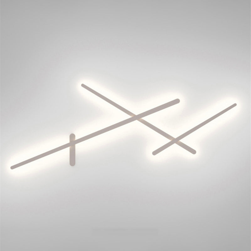 Applique murale design LED barres lumineuses simples Amayel