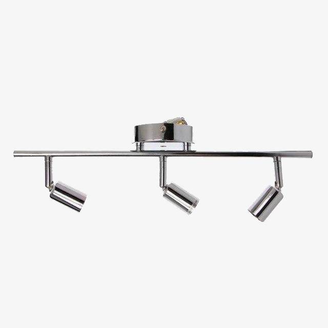 Barre 3 spots LED chromée Indoor