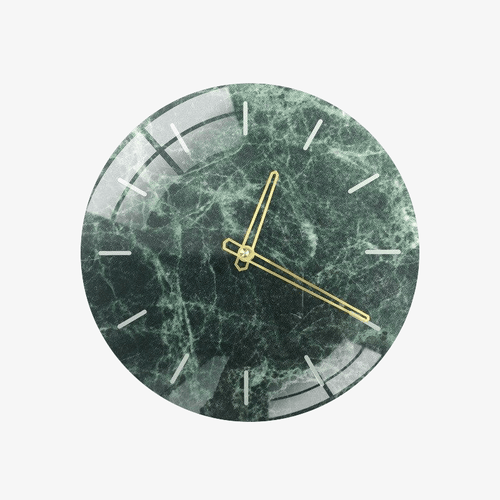 Horloge murale ronde design verte 28cm