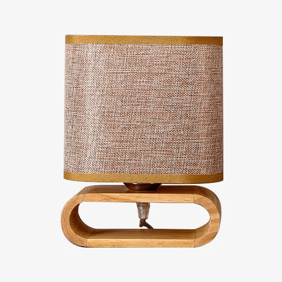 Lampe de chevet en bois avec abat-jour Wedding