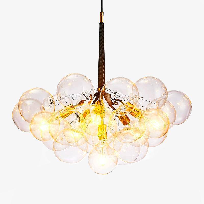 Lustre design avec bulles en verre Modern