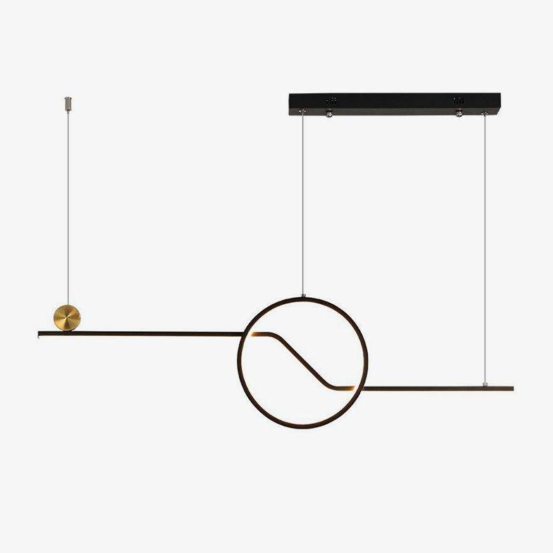 Lustre design moderne LED avec formes géométriques Loft