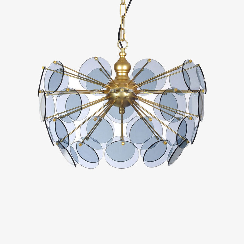 Lustre moderne en forme de dent de lion en verre Nahia