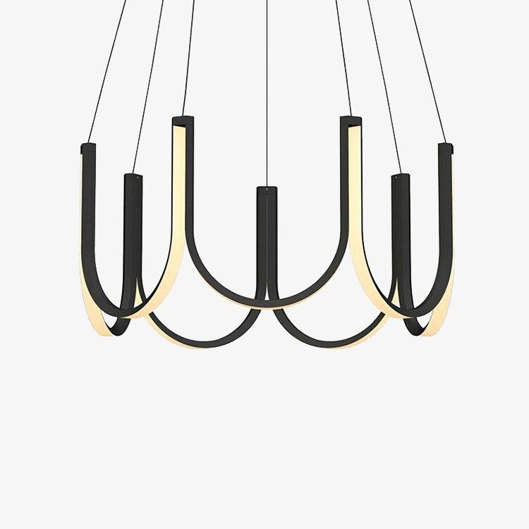 Lustre moderne LED en forme d'arc Unalli