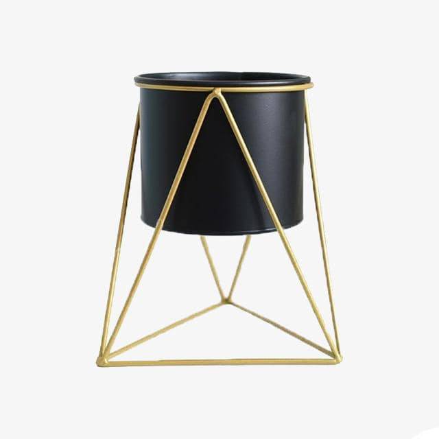 Piédestal sur pied haut en métal au style géométrique Rali