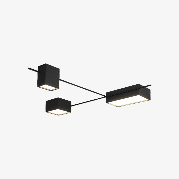 Plafonnier design LED industriel géométrique Alani