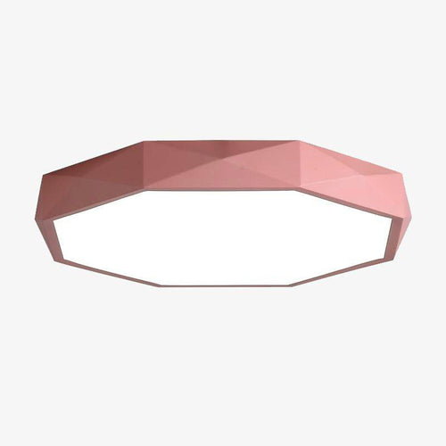 Plafonnier LED octogone coloré très fin Balcony