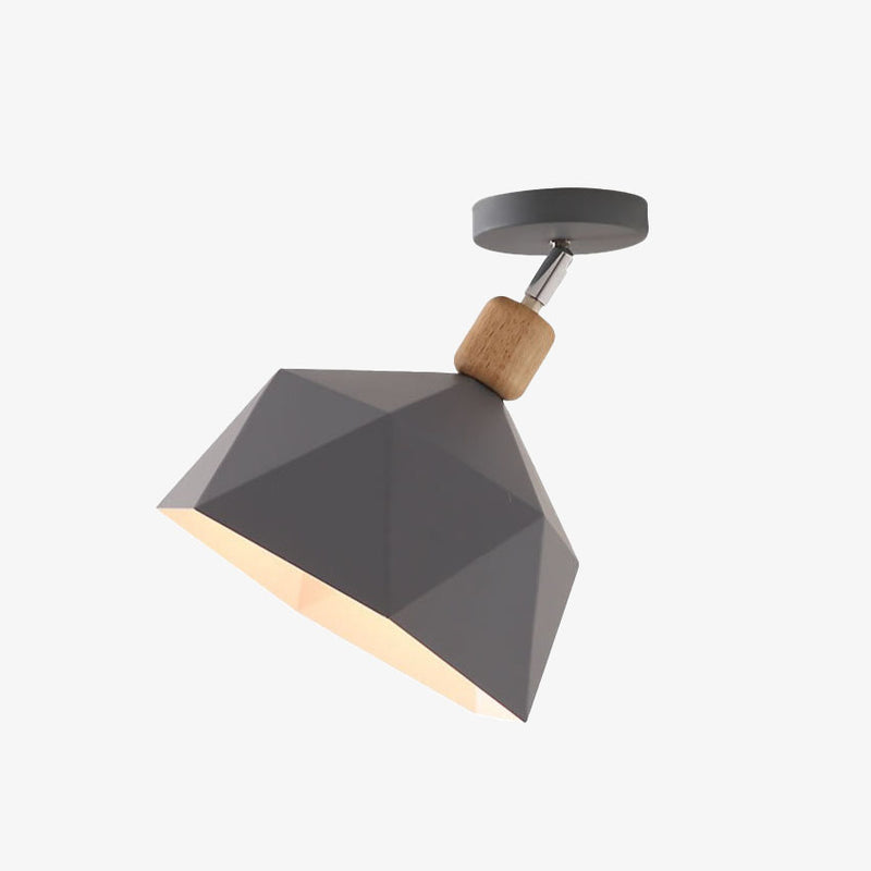 Plafonnier moderne LED avec abat-jour en métal Garino