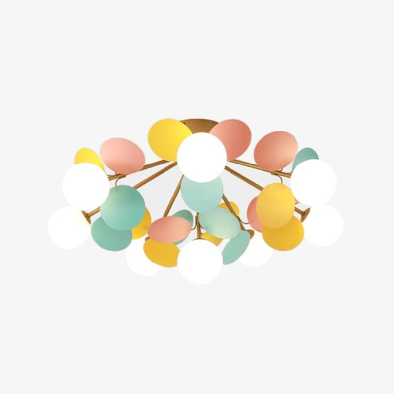 Plafonnier moderne LED coloré pour chambre d'enfant Estel