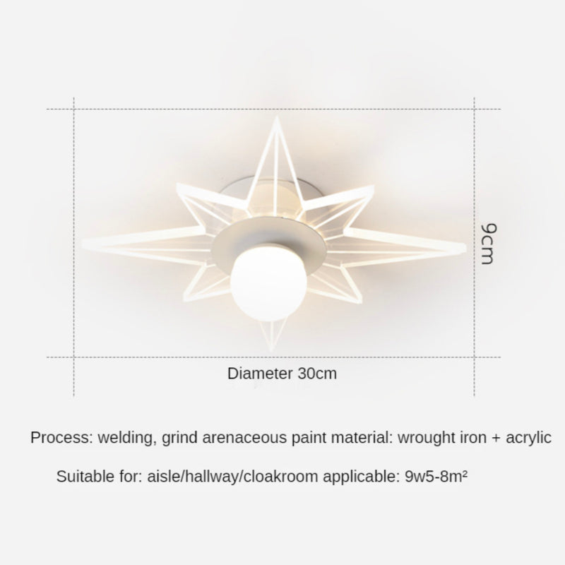 Plafonnier moderne LED en forme d'étoile Majesty