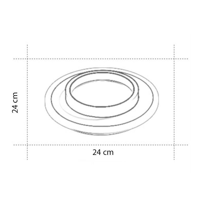 Plafonnier moderne LED forme carré ou circulaire Clery