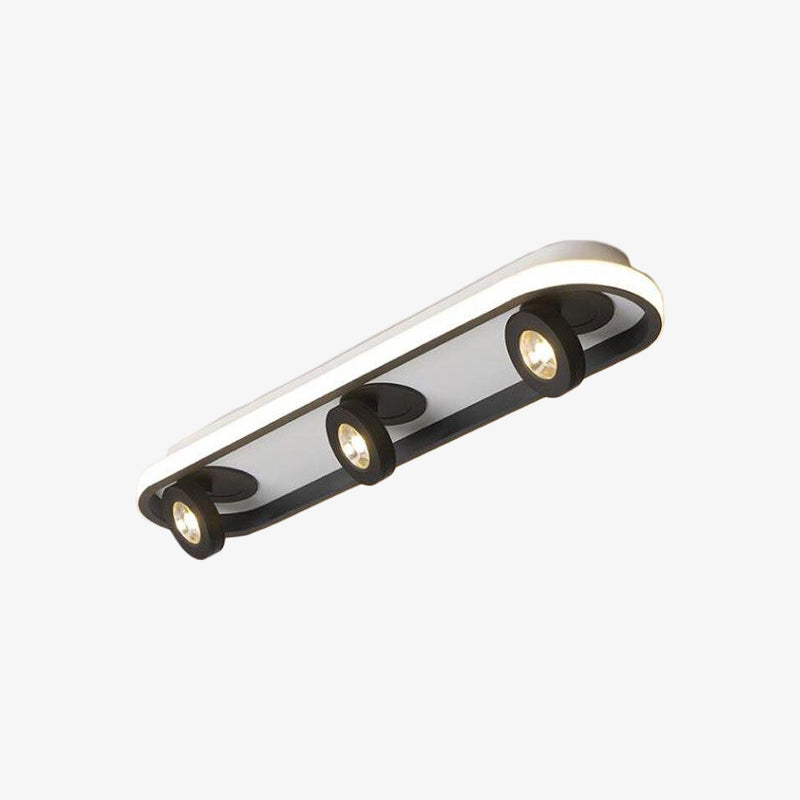 Plafonnier moderne LED ovale avec angle rotatif Charly