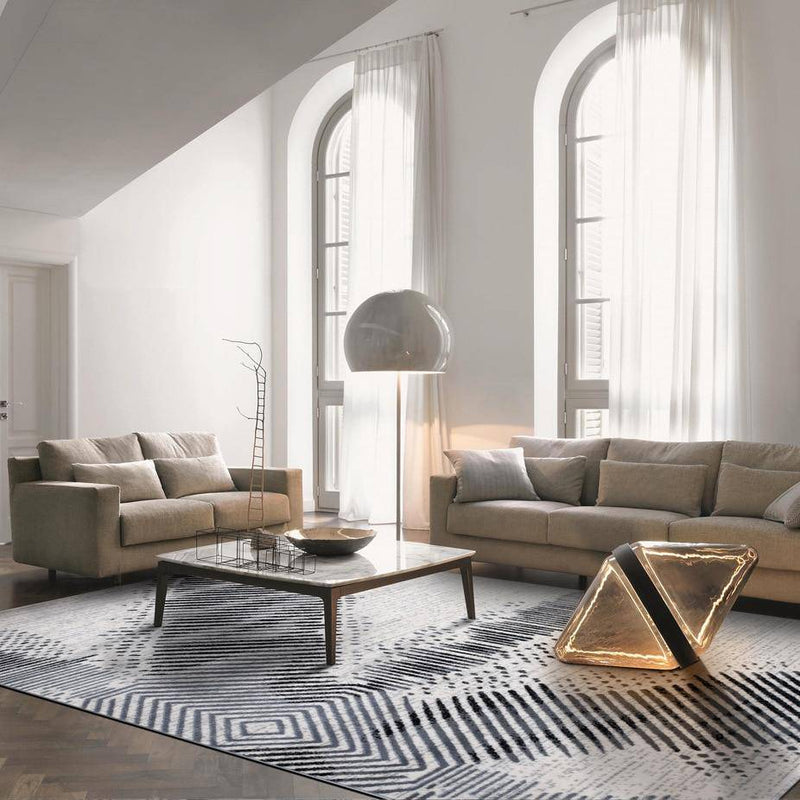 Tapis rectangle moderne aux formes abstraites Vassily A